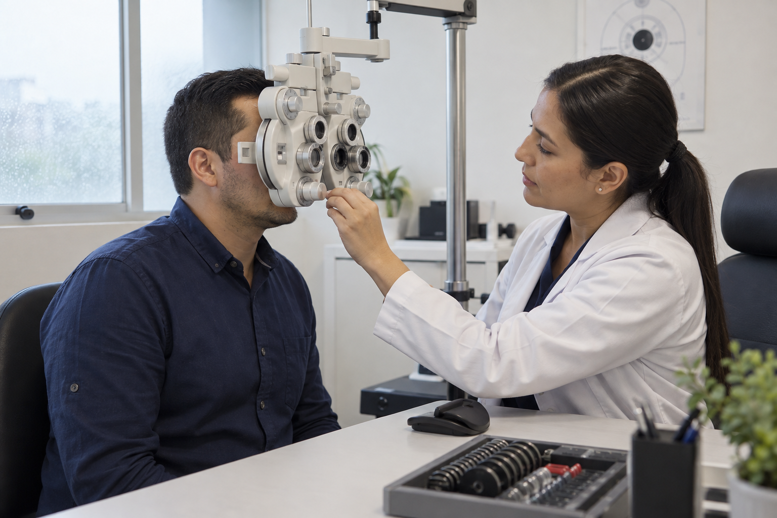 Imagen ilustrativa de una valoración visual para el certificado médico de conducción